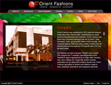 Tablet Screenshot of orientfashions.com